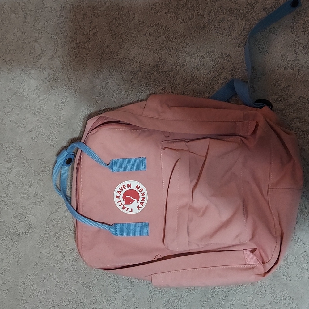 Pink Fjallraven Kanken backpack